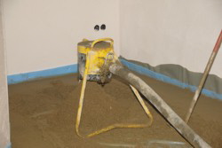 Das ist eine Boden-Estrich-Kack-Maschine.