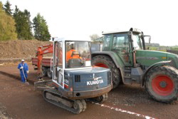 Baggerfahrer mit viel Gefhl.