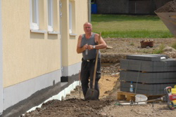 Bei der "Bullenhitze" ist trinken sehr wichtig . . .