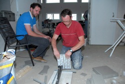 Volker in Aktion . . .