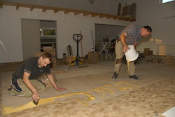 Die Schreiner kommen gut vorwrts.