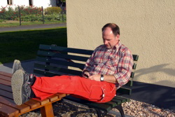 . . . um schnell noch eine SMS zu schreiben . . . 