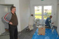 Ludger ist mit den Arbeiten sehr zufrieden.