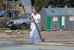 . . .  dann spritzen . . .