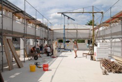 Pause bei 38 Grad in der Sonne!