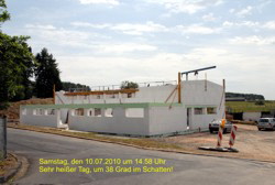 Unser Brgerhaus nimmt Gestalt an.