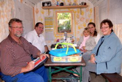 Der Vorstand zu Besuch . . .