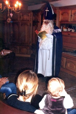 Der Nikolaus bei Bernard Klein auf dem Nuhecker Hof (2008) Foto Bernard Klein